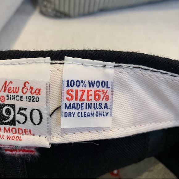 New Era Pro Model Wool Collegiate Ohio State O Black Red Fitted Cap Hat - Picture 3 of 5